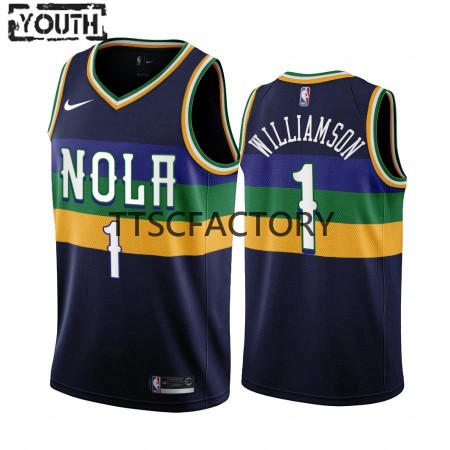 Kinder NBA New Orleans Pelicans Trikot Zion Williamson 1 Nike 2022-23 City Edition Navy Swingman